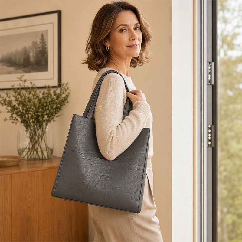 Versatile PU leather handbag and crossbody bag