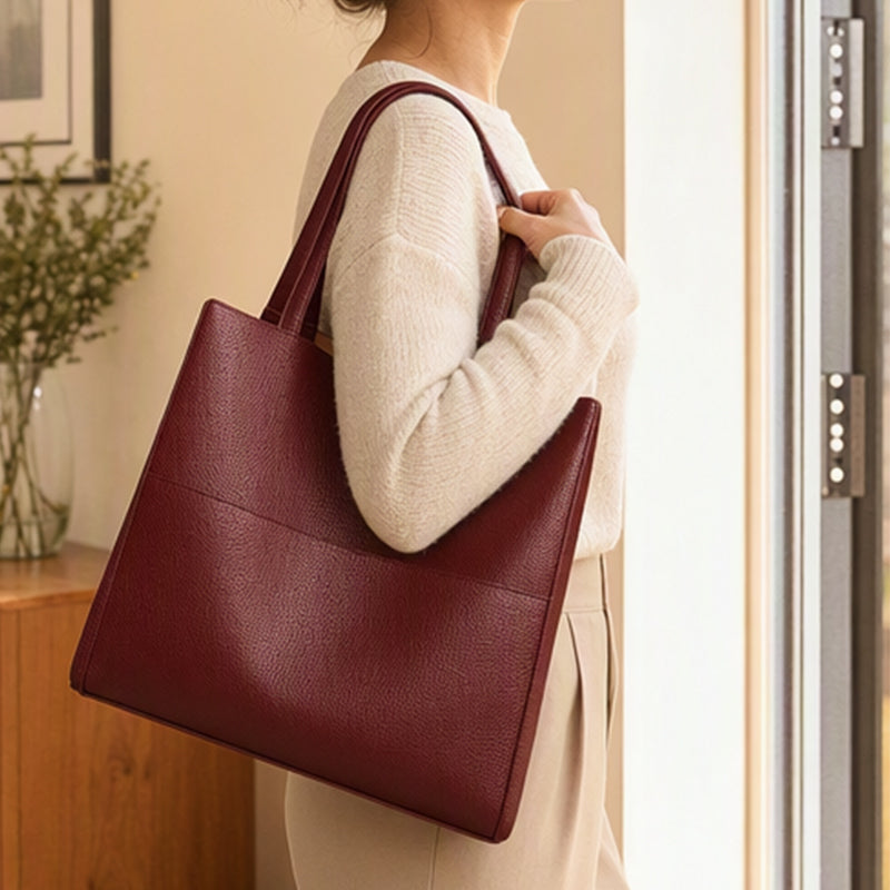 Versatile PU leather handbag and crossbody bag