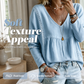 Women's Casual V-Neck Long Sleeve Blouse