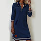 Women’s Fashion Collared Long-Sleeve Dress