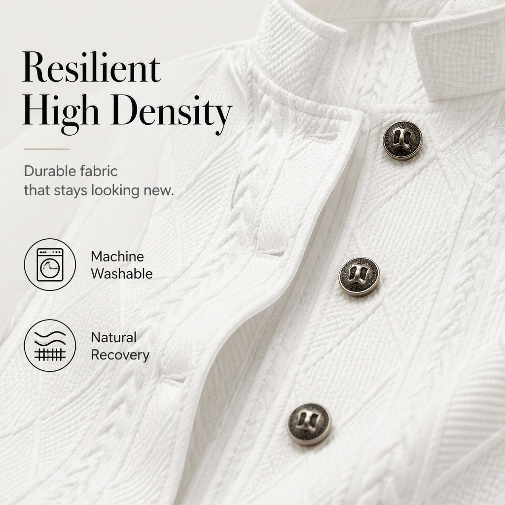 Women's Textured Button Down Blazer Jacket
