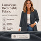 Women's Casual Blazer with Contrast Cuffs