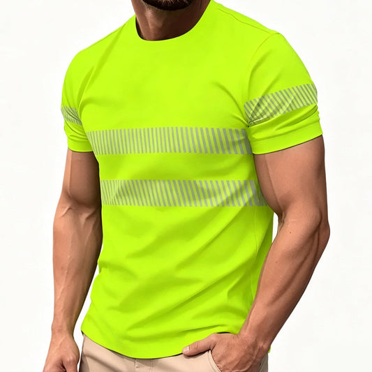 Men's Color-Block Striped T-Shirt