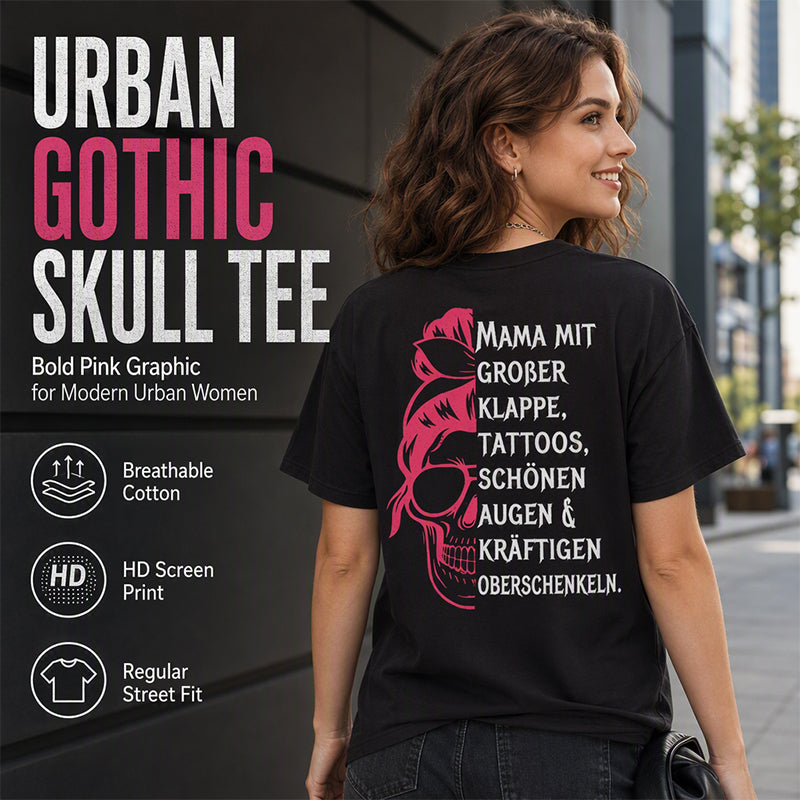 Women's Skull Graphic Print T-Shirt