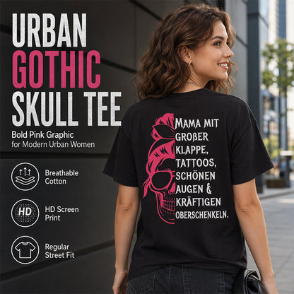Women's Skull Graphic Print T-Shirt