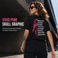 Women's Skull Graphic Print T-Shirt