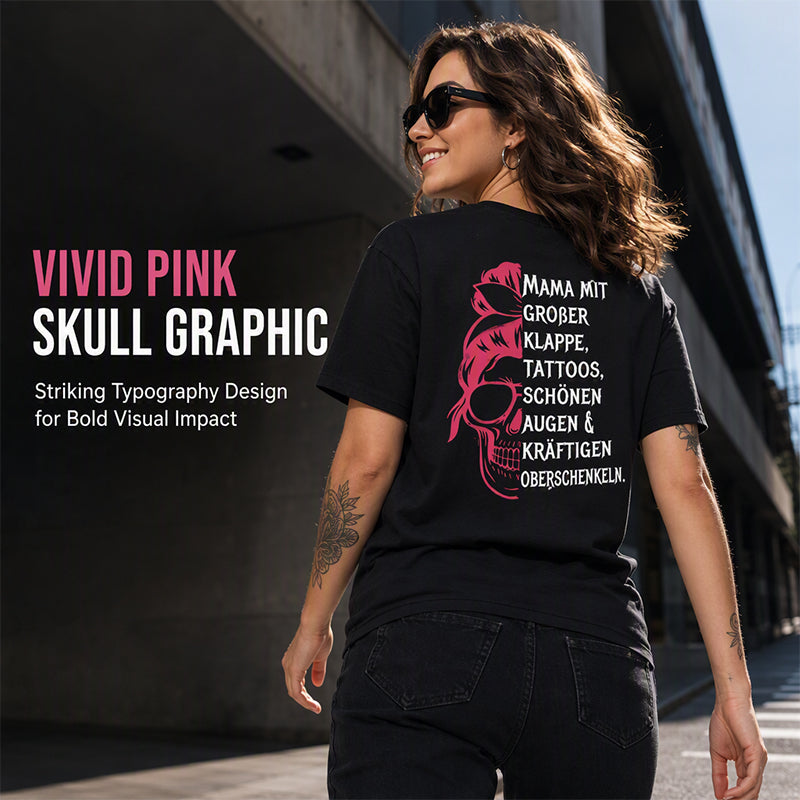 Women's Skull Graphic Print T-Shirt