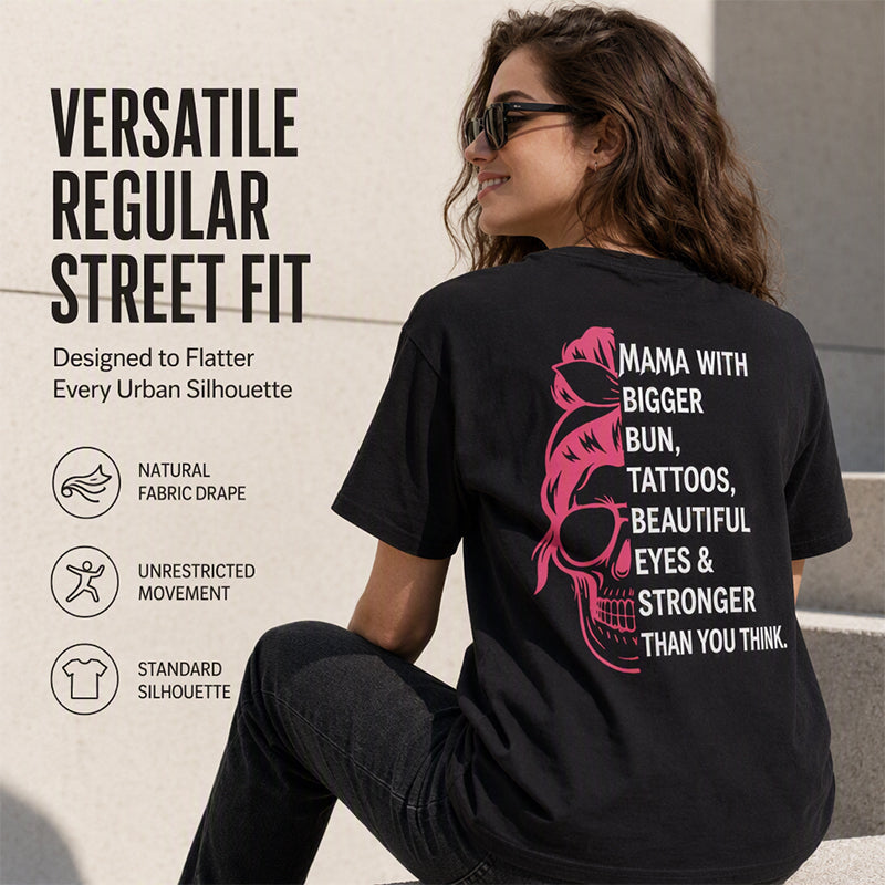 Women's Skull Graphic Print T-Shirt