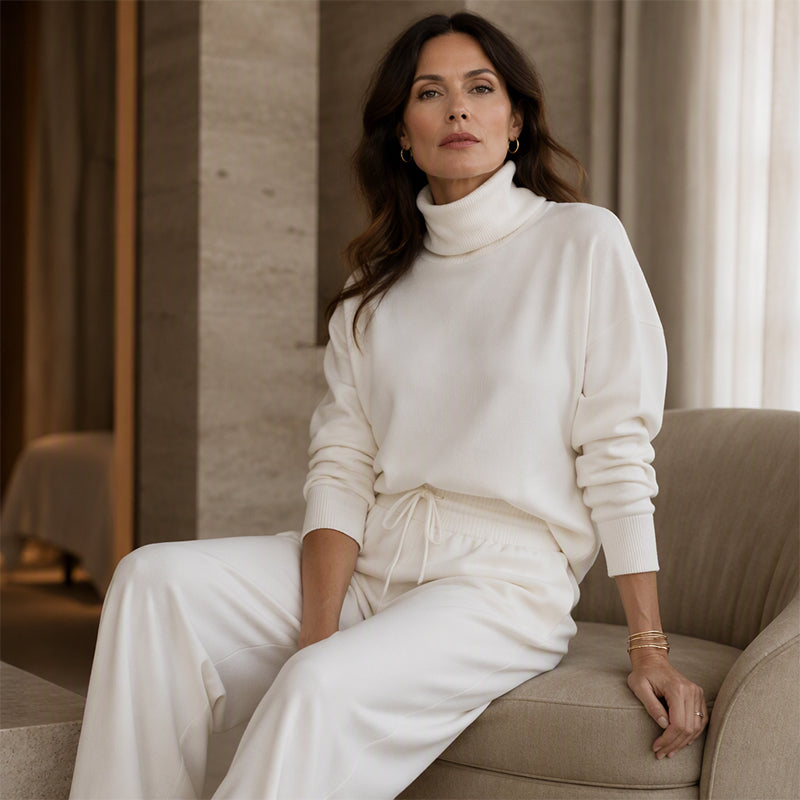✨ Flattering Everyday Style | Women's High-Waisted Wide-Leg Trousers with Pockets