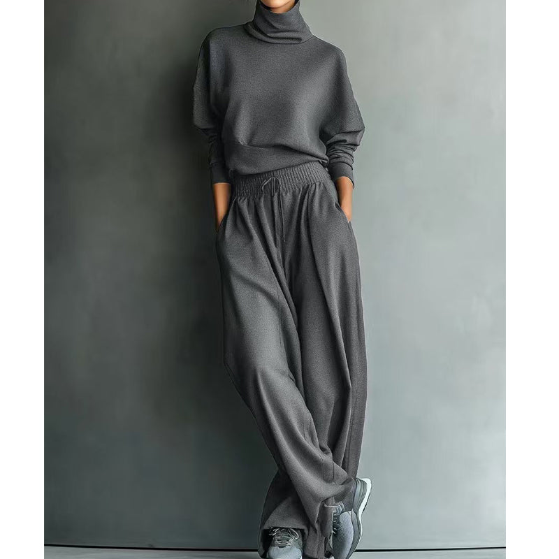 ✨ Flattering Everyday Style | Women's High-Waisted Wide-Leg Trousers with Pockets