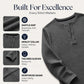 Men's Waffle Knit Long Sleeve Henley Shirt