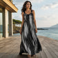 Women's Plus Size Sleeveless Striped Dress