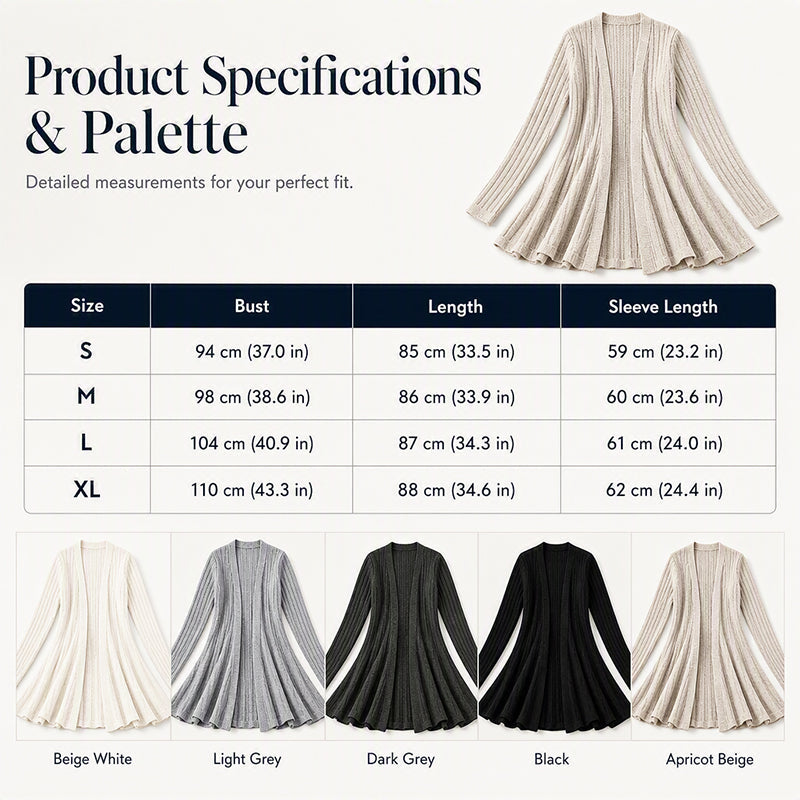 🌻🧥Women's Soft Knit Open-Front Cardigan – Elegant & Easy to Layer
