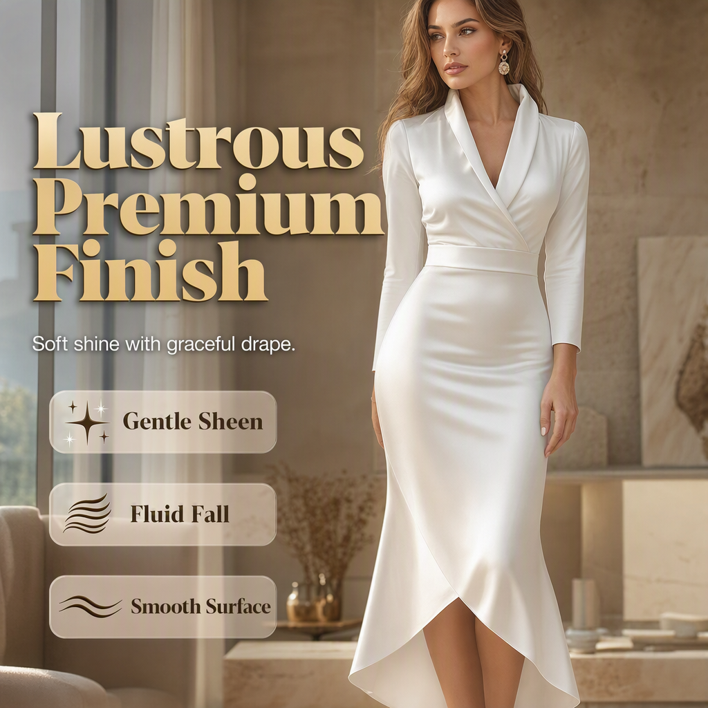 Women's Elegant Satin Midi Dress