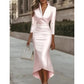 Women's Elegant Satin Midi Dress