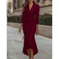 Women's Elegant Satin Midi Dress