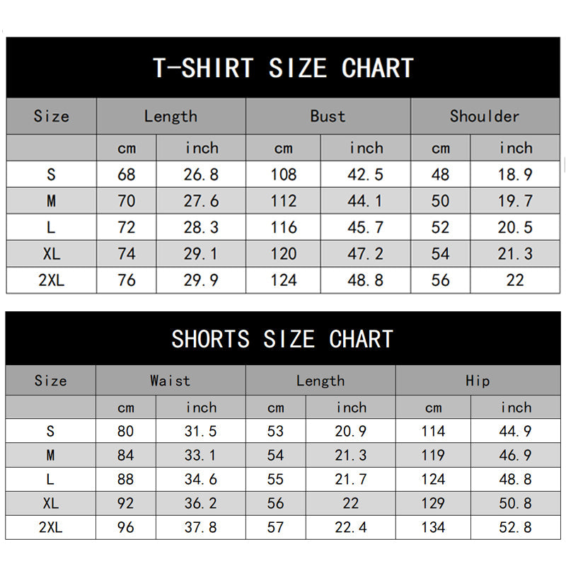 🌸Hot Sale 50% OFF💖Men's Casual T-Shirt & Shorts 2-Piece Set
