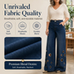 🔥 2026 Fresh Drops | Flat 50% OFF & FREE SHIPPING Today! 💸Women's Metal Eyelet Cutout Wide-Leg Jeans
