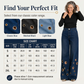 🔥 2026 Fresh Drops | Flat 50% OFF & FREE SHIPPING Today! 💸Women's Metal Eyelet Cutout Wide-Leg Jeans