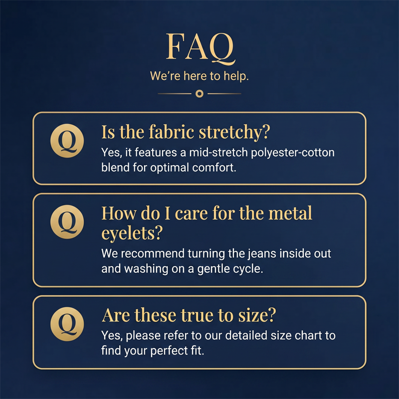 🔥 2026 Fresh Drops | Flat 50% OFF & FREE SHIPPING Today! 💸Women's Metal Eyelet Cutout Wide-Leg Jeans