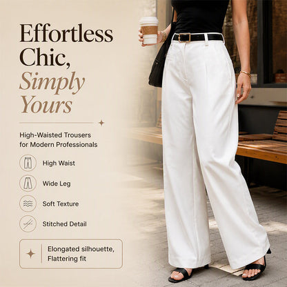 Women's Loose Wide Leg Suit Pants