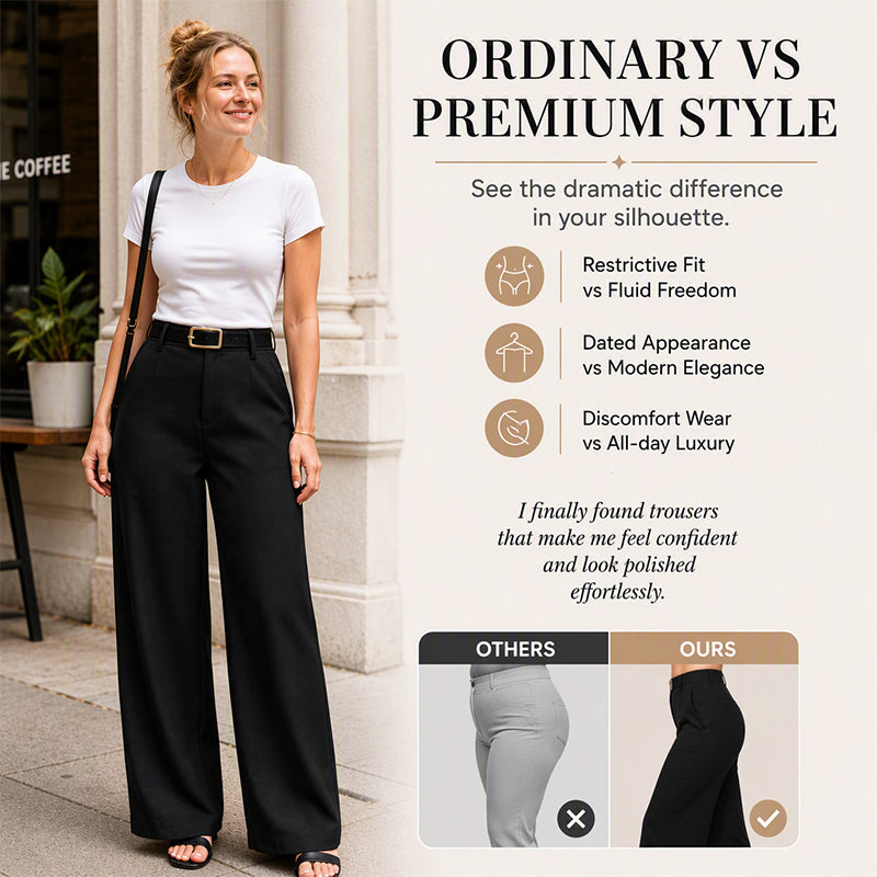 Women's Loose Wide Leg Suit Pants
