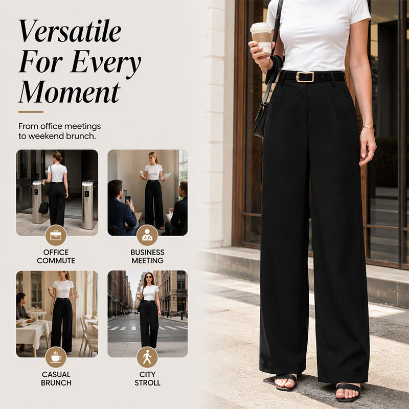 Women's Loose Wide Leg Suit Pants