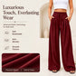 Women's Casual Flowy Pleated Wide-Leg Pants
