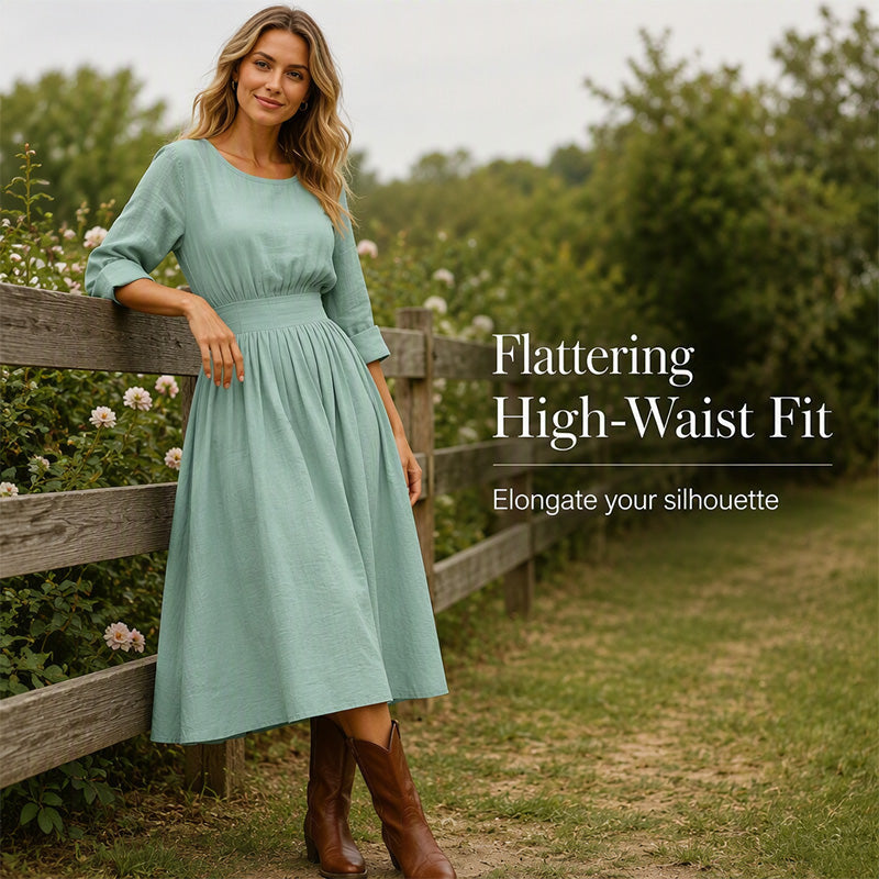 Women's Casual Cinched Waist Dress