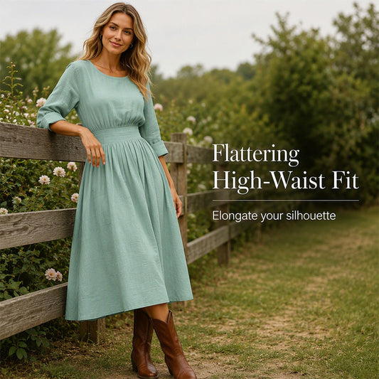 Women's Casual Cinched Waist Dress