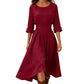 Women's Casual Cinched Waist Dress