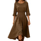 Women's Casual Cinched Waist Dress