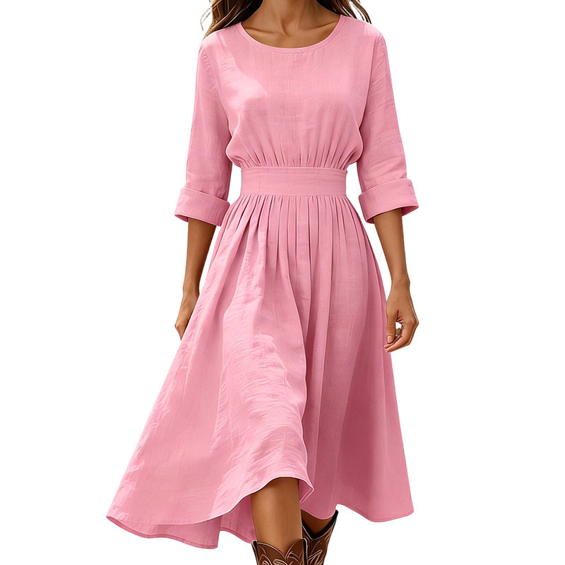 Women's Casual Cinched Waist Dress
