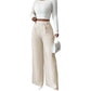 Women's Elegant  High Waist Wide Leg Pants