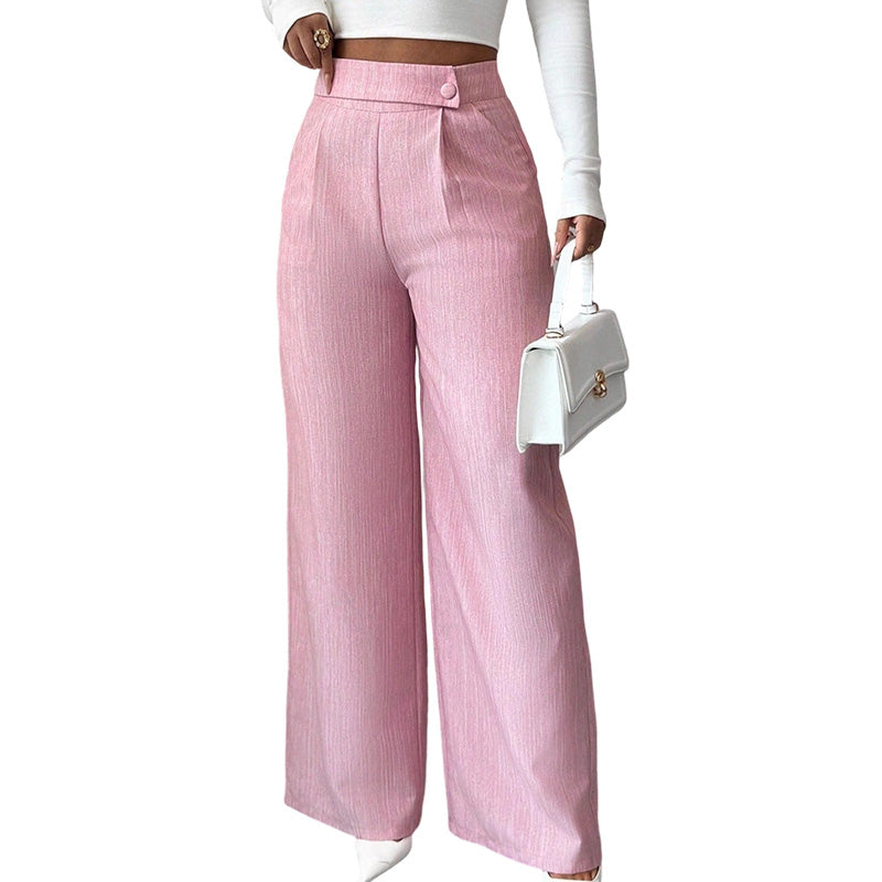 Women's Elegant  High Waist Wide Leg Pants