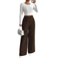 Women's Elegant  High Waist Wide Leg Pants