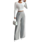 Women's Elegant  High Waist Wide Leg Pants