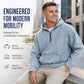 Men's Casual Half-Zip Denim Jacket
