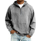 Men's Casual Half-Zip Denim Jacket