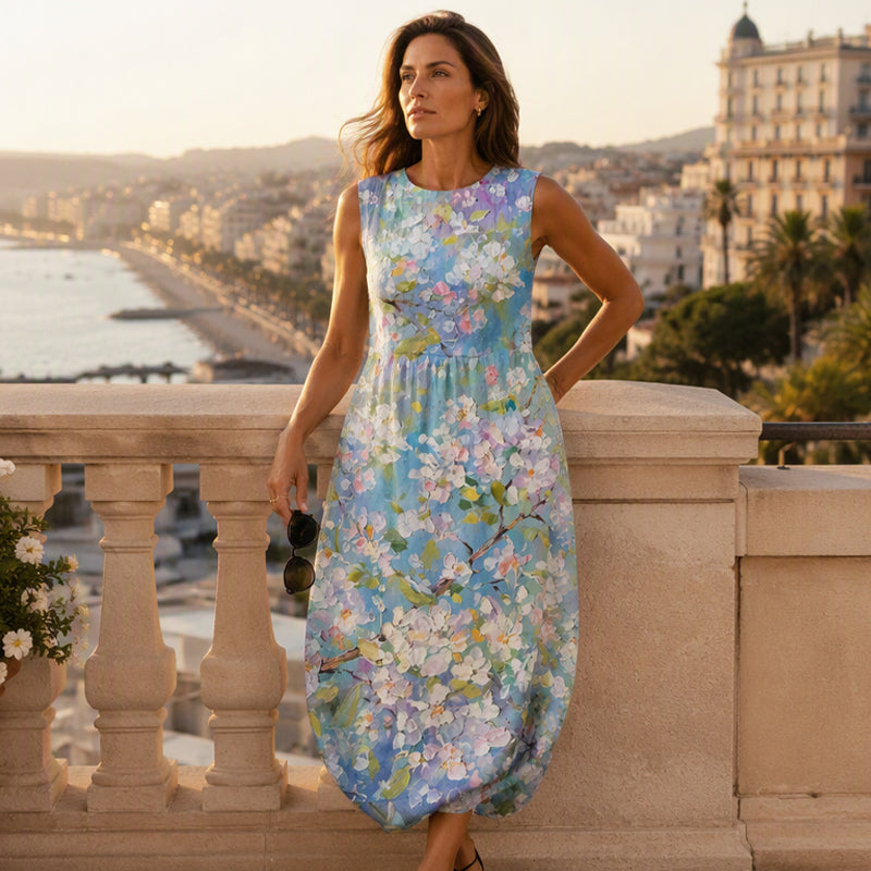 Women's Sleeveless Linen Dress
