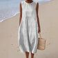 Women's Sleeveless Linen Dress