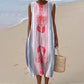 Women's Sleeveless Linen Dress