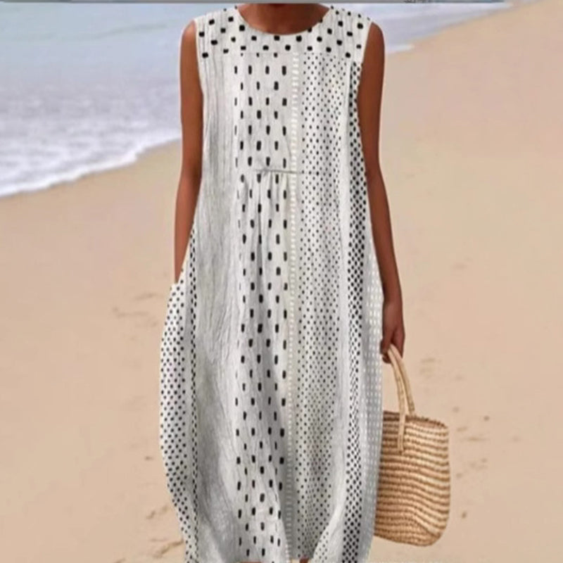 Women's Sleeveless Linen Dress