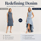 ⏰Last Day Sale 50% Off💃Women's Sleeveless Denim Dress with Asymmetrical Hem