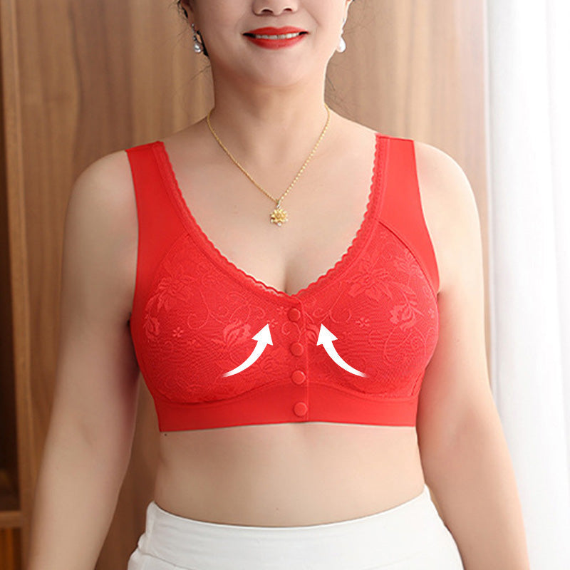 Women's Comfortable Front-Closure Wire-Free Seamless Bra