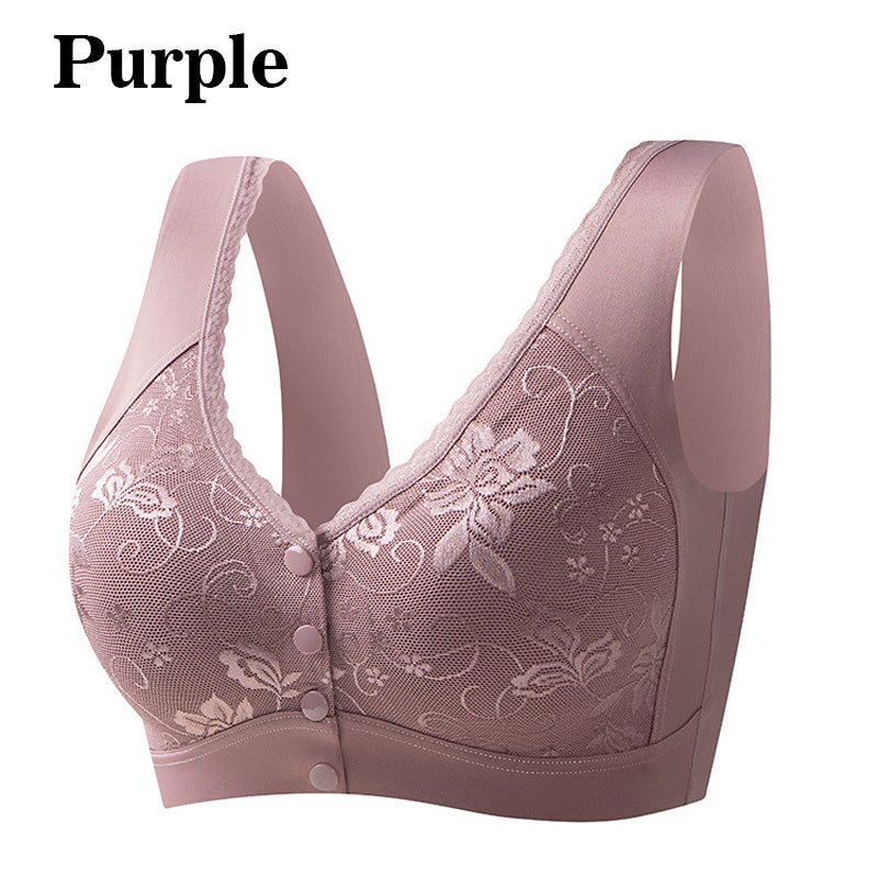 Women's Comfortable Front-Closure Wire-Free Seamless Bra