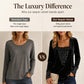 Women's Elegant Sequin Patchwork Long Sleeve Top