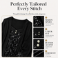 Women's Sequin Patchwork Mock Two-Piece Top