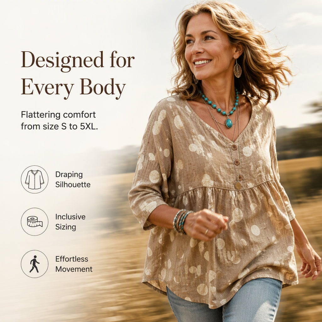 Women's Loose Fit V-Neck Casual Blouse