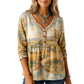 Women's Loose Fit V-Neck Casual Blouse